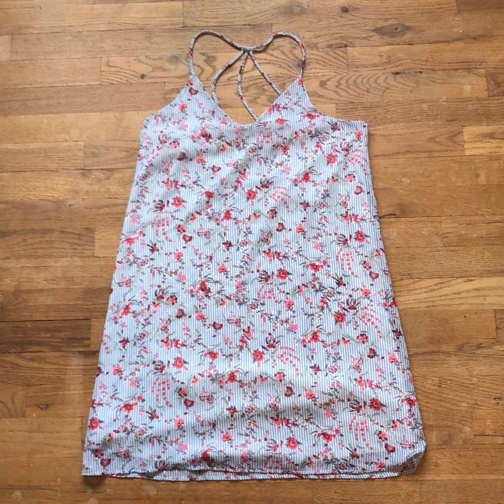 AQUA floral mini dress